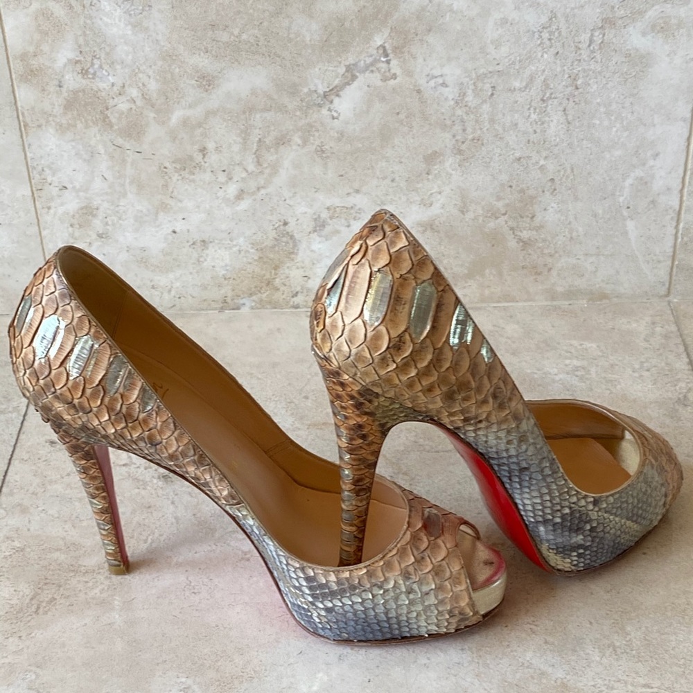 Christian Louboutin Python Very Prive Pumps - image 1